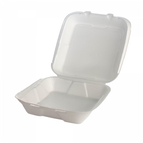 9x9 Hinged Container flat