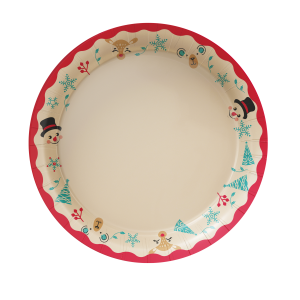 9in Christmas Paper Plate